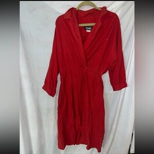 Woman’s Vintage Red Dress